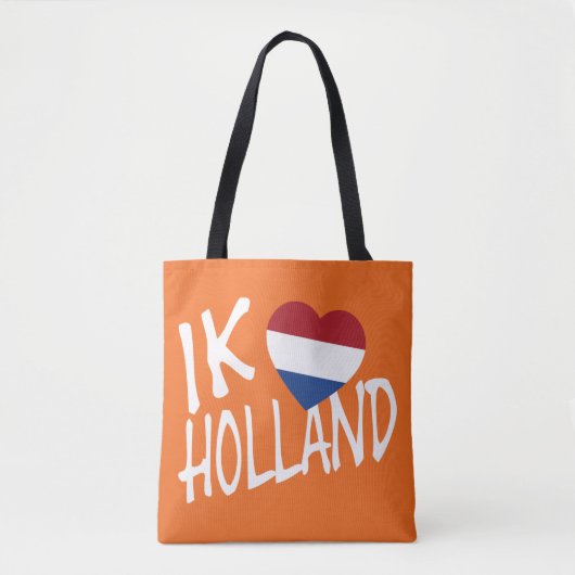Ik Heartflag Holland op of stunt Tote Bag (Voorkant)