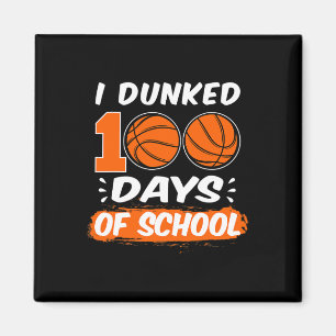 Ik heb 100 dagen betaald met basketbal. magneet