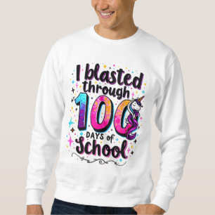 Ik heb 100 dagen eenhoorn op school doorgebracht trui
