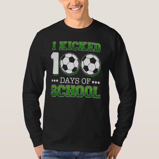 Ik heb 100 dagen geschopt, school-sportjongens t-shirt (Voorkant)