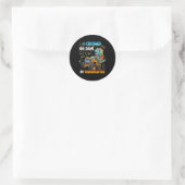 Ik heb 100 dagen gespoeld met de kindertuin ronde sticker (Tas)