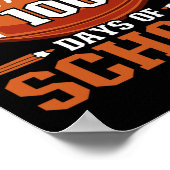 Ik heb 100 dagen getrapt Football jongens Kinder 1 Poster (Hoek)