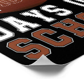 Ik heb 100 dagen getrapt Football jongens Kinder 1 Poster (Hoek)