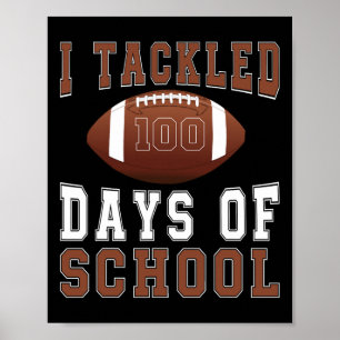Ik heb 100 dagen getrapt Football jongens Kinder 1 Poster