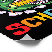 Ik heb 100 dagen gezeten op school TRex Dinosaur Poster (Hoek)