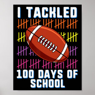 Ik heb 100 dagen gezeten van schooljongens Kinder Poster
