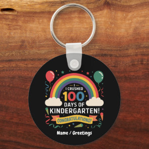 Ik heb 100 dagen kleuterschool overleefd Customize Sleutelhanger