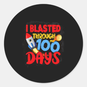 Ik heb 100 dagen lang Kinderen van leerkrachten op Ronde Sticker