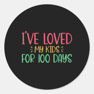 Ik heb 100 dagen lang van mijn Kinderen gehouden,  Ronde Sticker