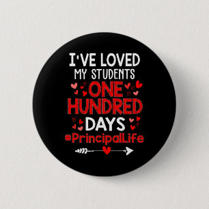 Ik heb 100 dagen lang van mijn studenten gehouden, ronde button 5,7 cm