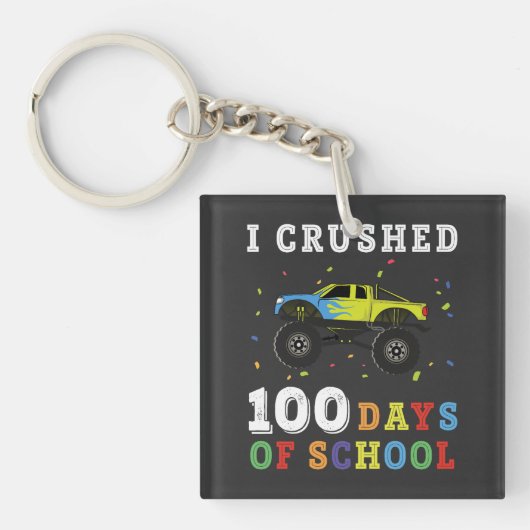 Ik heb 100 dagen op school getrapt sleutelhanger (Voorkant)
