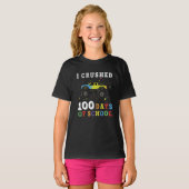 Ik heb 100 dagen op school getrapt t-shirt (Voorkant volledig)