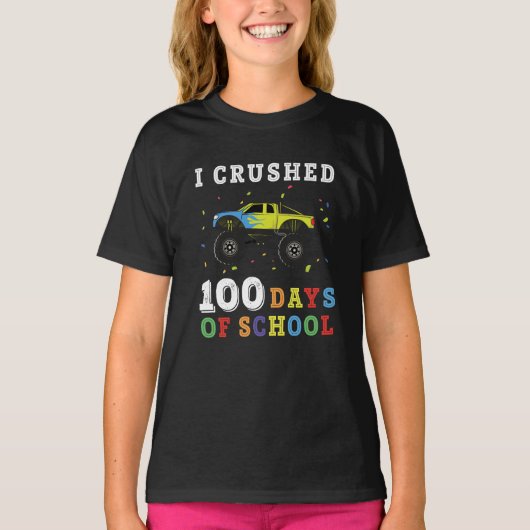 Ik heb 100 dagen op school getrapt t-shirt (Voorkant)