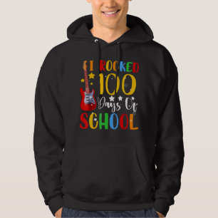 Ik heb 100 dagen op school gitaarmuziek uitgerold hoodie