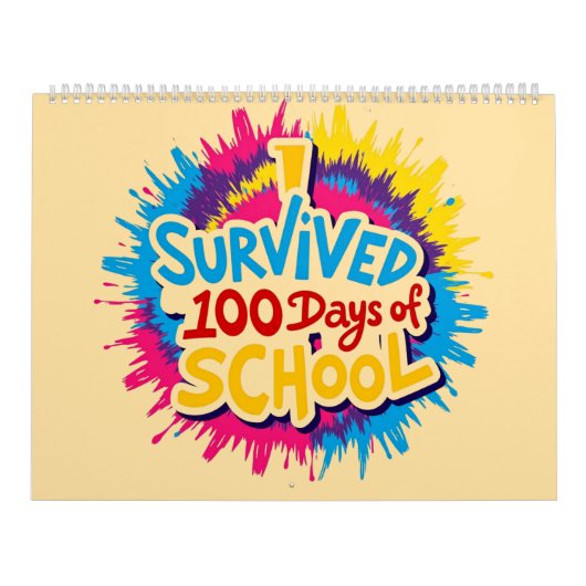 Ik heb 100 dagen op school overleefd kalender (Hoes)