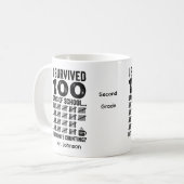 Ik heb 100 dagen overleefd mok (Voorkant links)