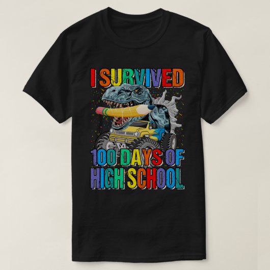 Ik heb 100 dagen overleven van de high school Mons T-shirt (Design voorkant)