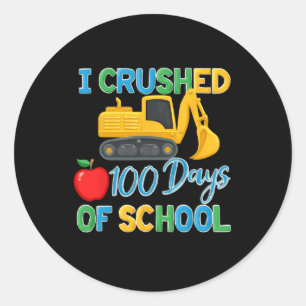 Ik heb 100 dagen school 100e pre-k constructie ver ronde sticker
