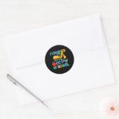 Ik heb 100 dagen school 100e pre-k constructie ver ronde sticker (Envelop)