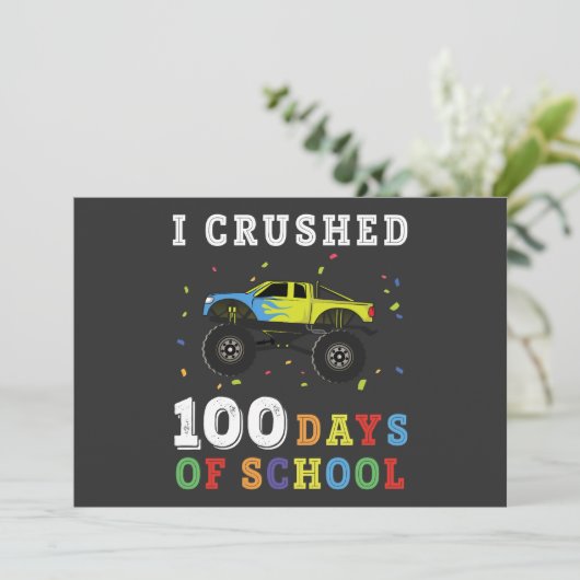 Ik heb 100 dagen school afgemaakt kaart (Staand voorkant)