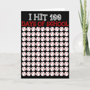 Ik heb 100 dagen school bereikt Honkbal liefhebber Kaart