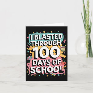 Ik heb 100 dagen school doorgebracht, 100e dag the kaart
