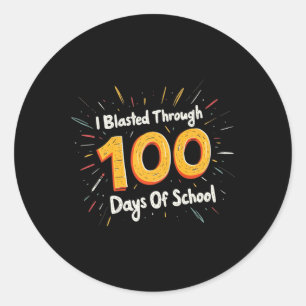 Ik heb 100 dagen school doorgebracht, 100e dag the ronde sticker