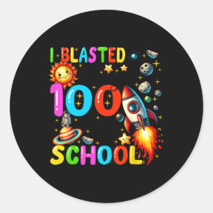 Ik heb 100 dagen school doorgebracht, 100e dag the ronde sticker