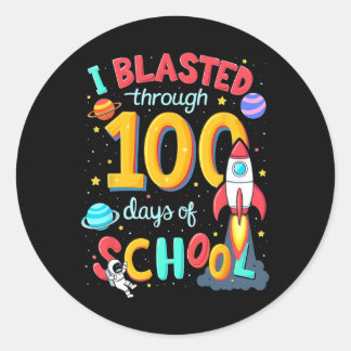 Ik heb 100 dagen school doorgebracht, 100e dag the ronde sticker