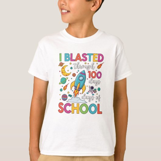 Ik heb 100 dagen school doorlopen t-shirt (Voorkant)