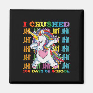 Ik Heb 100 Dagen School Eenhoorn Overwonnen Magneet