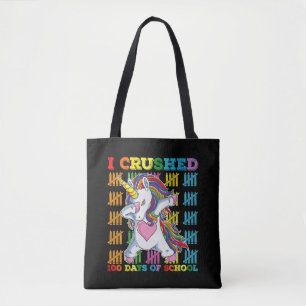 Ik Heb 100 Dagen School Eenhoorn Overwonnen Tote Bag