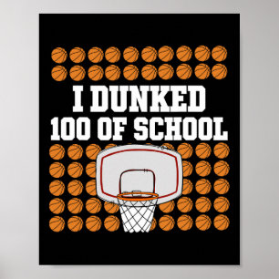Ik heb 100 dagen school gedaan door sketbyll sport poster
