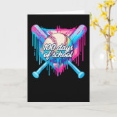 Ik heb 100 dagen school ijsdruppel overleefd kaart (Gele Bloem)