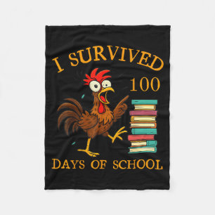 Ik heb 100 dagen school overleefd als jongen meisj fleece deken
