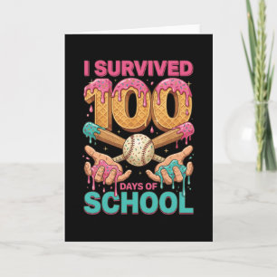 Ik heb 100 dagen school overleefd, ijs druppel kaart