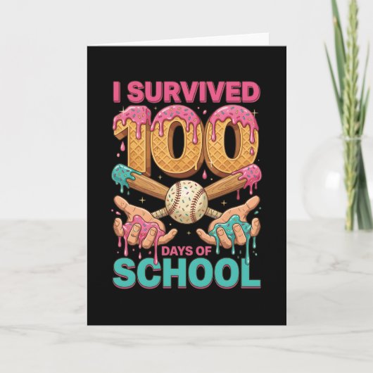 Ik heb 100 dagen school overleefd, ijs druppel kaart (Voorkant)