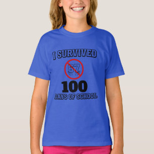 Ik heb 100 dagen school overleefd (niet 67) Grappi T-shirt