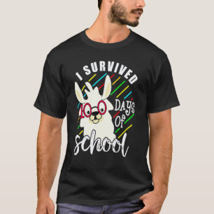 Ik heb 100 dagen school overleefd Schattig Geen Pr T-shirt