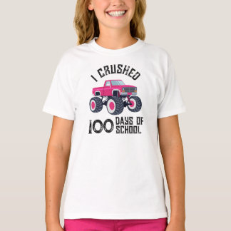 Ik heb 100 dagen school platgereden met een roze m t-shirt
