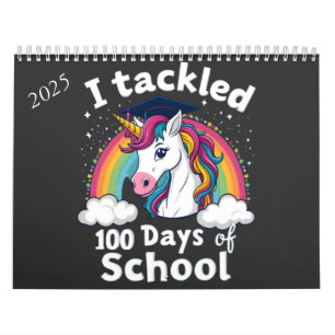 Ik heb 100 dagen School Unicorn Design aangepakt Kalender