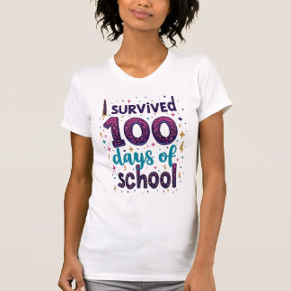 Ik heb 100 dagen School Unicorn Design overleefd T-shirt