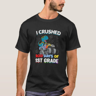 Ik heb 100 dagen school verpletterd 1e leerjaar sl t-shirt