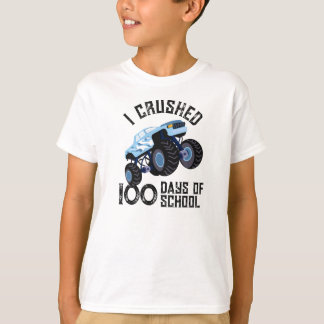 Ik heb 100 dagen school verpletterd met blauwe mon t-shirt