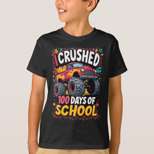 Ik heb 100 dagen school verpletterd t-shirt (Voorkant)