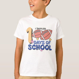 Ik Heb 100 Dagen Schoolplezier Overwonnen met Foot T-shirt
