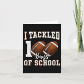 Ik heb 100 dagen schoolvoetbal aangepakt 100e dag  kaart (Voorkant)