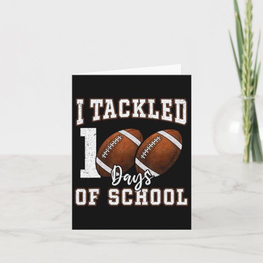 Ik heb 100 dagen schoolvoetbal aangepakt 100e dag  kaart (Voorkant)