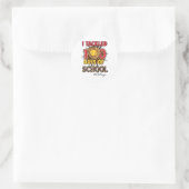 Ik heb 100 dagen van College Softbyll Leopard Kind Ronde Sticker (Tas)