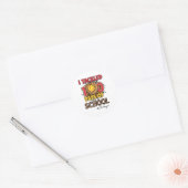 Ik heb 100 dagen van College Softbyll Leopard Kind Ronde Sticker (Envelop)